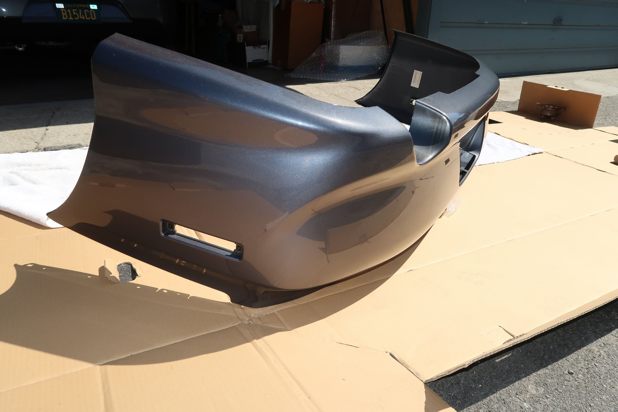 Exterior Body Parts - Mitsubishi Evolution 8 9 OEM Rear Bumper Graphite Gray *Near New Condition* Must See! - Used - 2003 to 2006 Mitsubishi Lancer Evolution - Santa Monica, CA 90405, United States