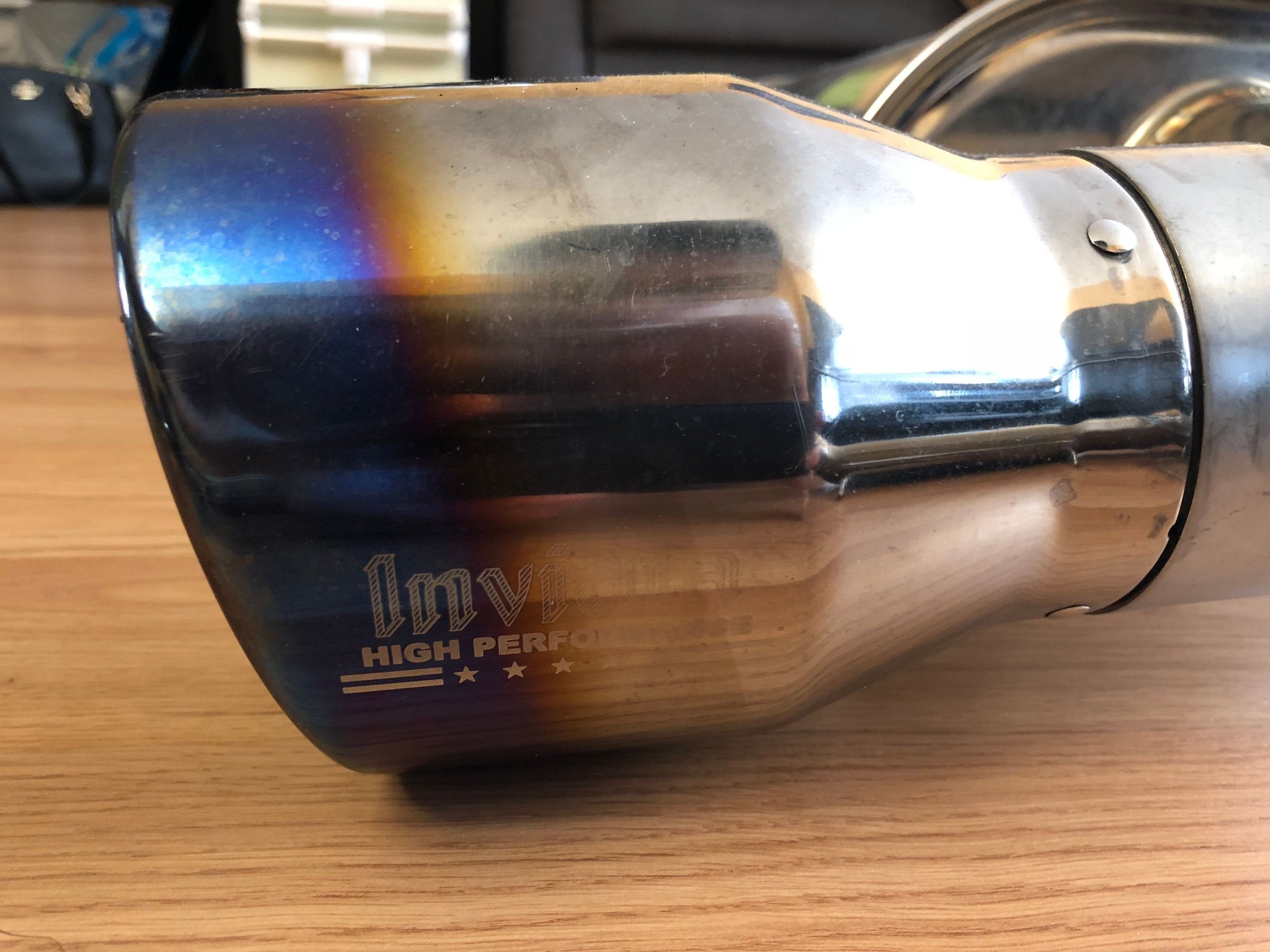 Engine - Exhaust - Invidia Q300 Exhaust with Titanium Tips (Rounded) - Used - 2008 to 2015 Mitsubishi Lancer Evolution - Elmwood Park, IL 60707, United States