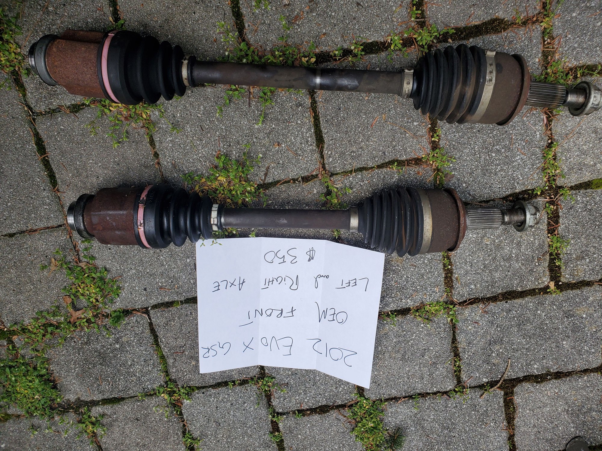 Drivetrain - Evo x gsr oem used front axles $350 - Used - 2008 to 2015 Mitsubishi Lancer Evolution - Mount Sinai, NY 11766, United States