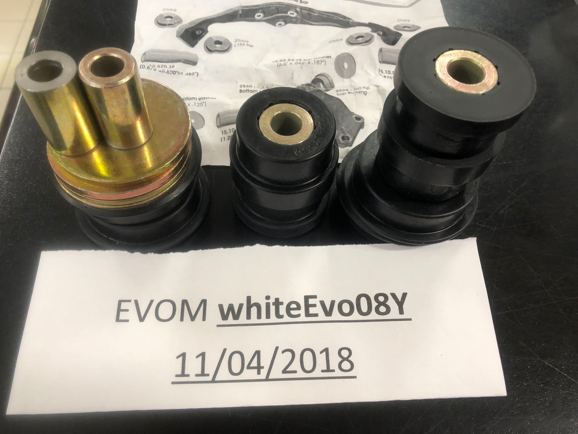 Steering/Suspension - Energy Suspension Rear Diff/Moustache Bushing Set - Evo 8/9 - New - Windsor, ON N8S3M4, Canada