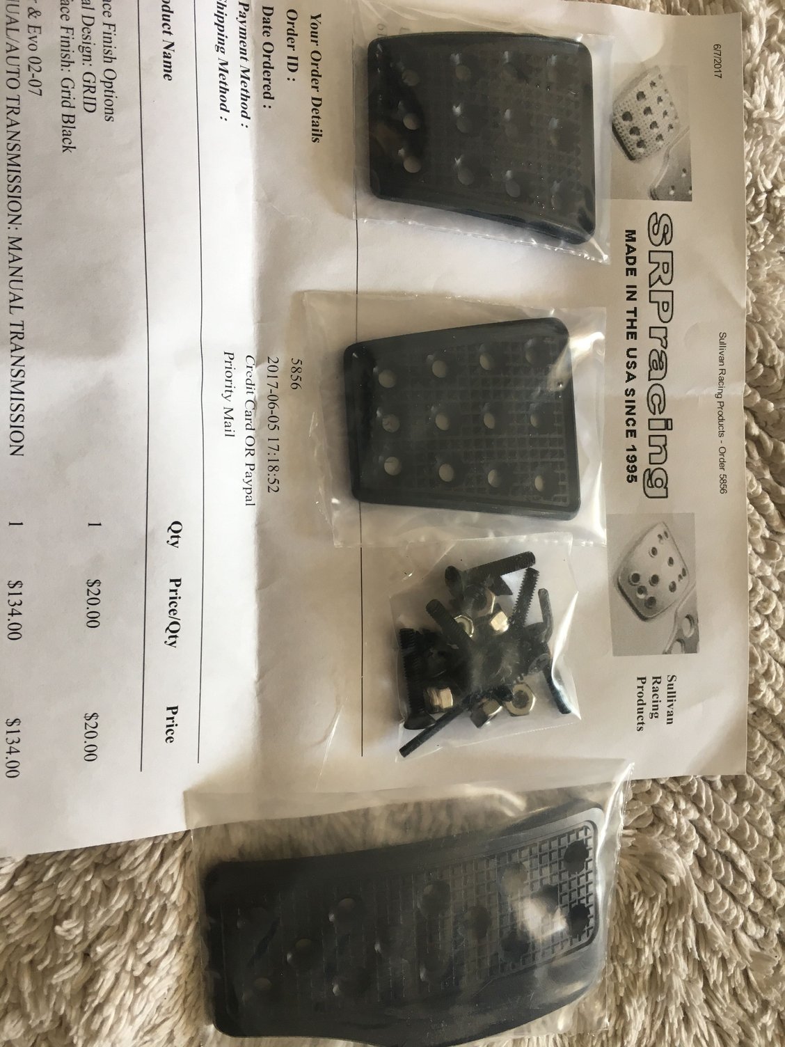 Interior/Upholstery - FS: full set of SRP racing pedals including dead pedal - New - 2001 to 2006 Mitsubishi Lancer Evolution - St. Paul, MN 55129, United States