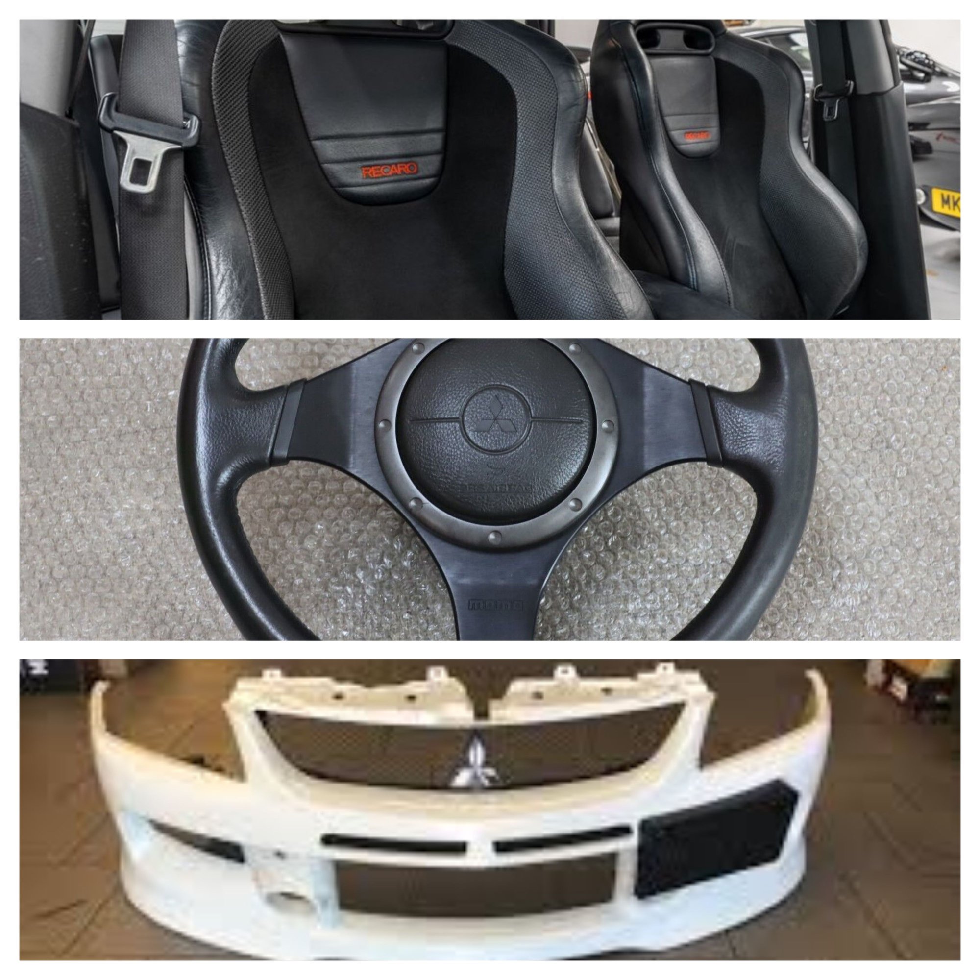 Interior/Upholstery - ISO clean Evo 9 - steering wheel + seats + front bumper - Used - 2006 Mitsubishi Lancer Evolution - Seattle, WA 98055, United States