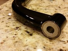 Close up of the sides where the factory mustache bar bolts would pass through.