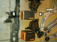 Motor/trans mounts. Timken front hubs.