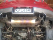 Stock exhaust removed...