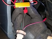 - and + of signal wires connected with resistor (one to - and one to +)