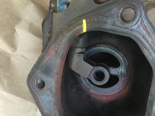 Marking the position of WG closed for future reference when I need to clock the new assembly