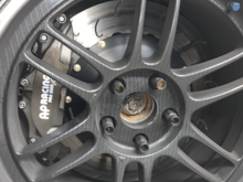 Caliper behind rim