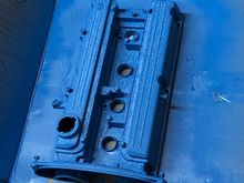 Stripped and repainted the manifold wrinkle blue