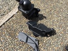 Tried powder coating out. Came out looking good. Thermostat housing and metal timing belt covers done here.