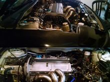 Test fitting to see clearances. Decided I will delete my A/C. Well Arizona guess I'll be sweating in this soon or later lol.