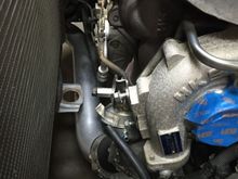 Stock HKS 7460 actuator installed.