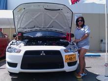 My wife, Domo and Elmo at autoshow
