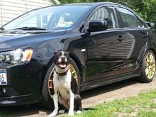 MY 2009 Ralliart and it's Guard Dog Max