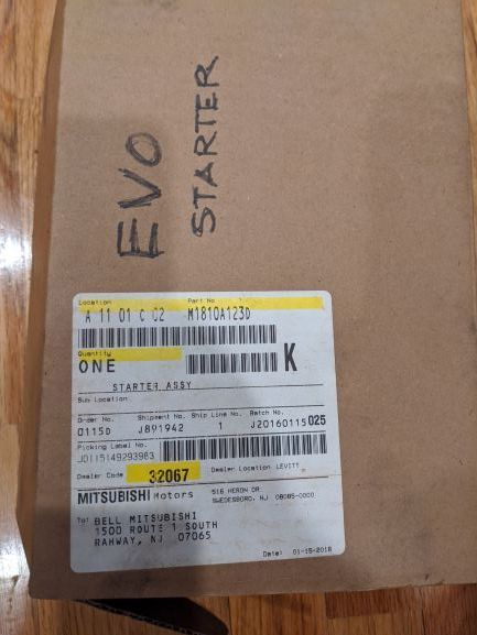 Miscellaneous - Evo X Starter Assembly - $75 - Used - 2008 to 2018 Mitsubishi Lancer Evolution - Kinnelon, NJ 07405, United States