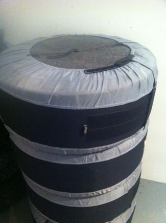 Felt padding ones onto the face of each wheel.