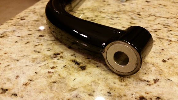 Close up of the sides where the factory mustache bar bolts would pass through.