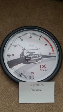 $15 shipped working EVO 9 clock