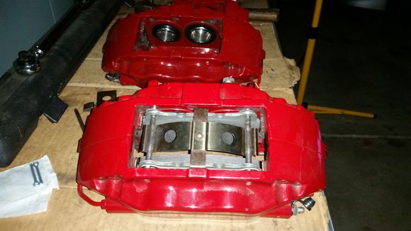 Putting in pads/titanium shims