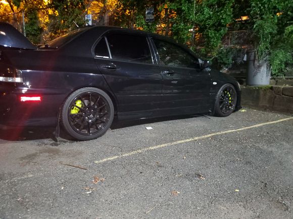 This pic is with new coilover and more lowered then other pics.