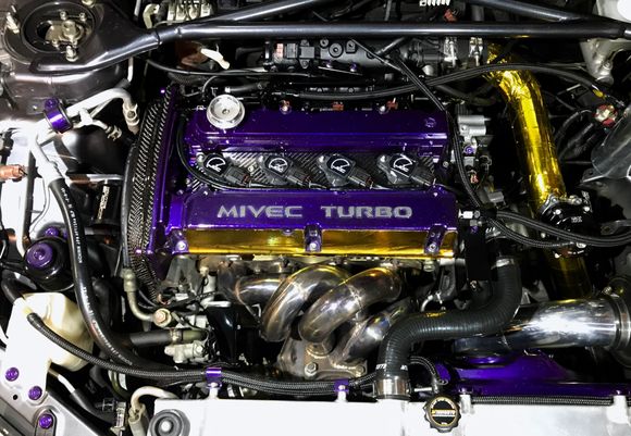 JD Customs COP kit, Ported and powder coated intake manifold, powder coated engine bay hardware kit, and cam position sensor heat shield.