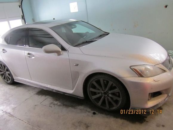 roommates car also very dirty from vt winters
