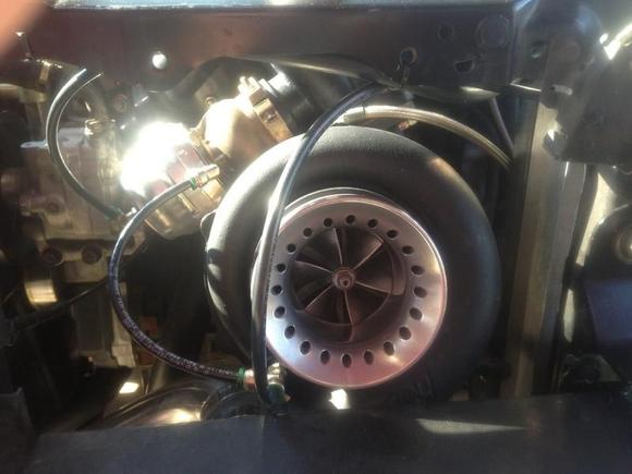 Blk powder coated 6262 turbo