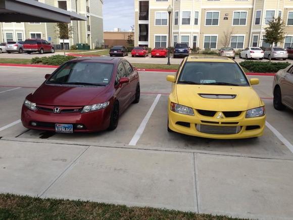 Wife's SI and my Evo (project OVRDOSE)