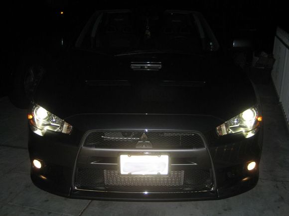 HID headlights and fogs on