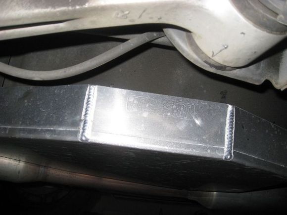 installed crash plate, all aluminum