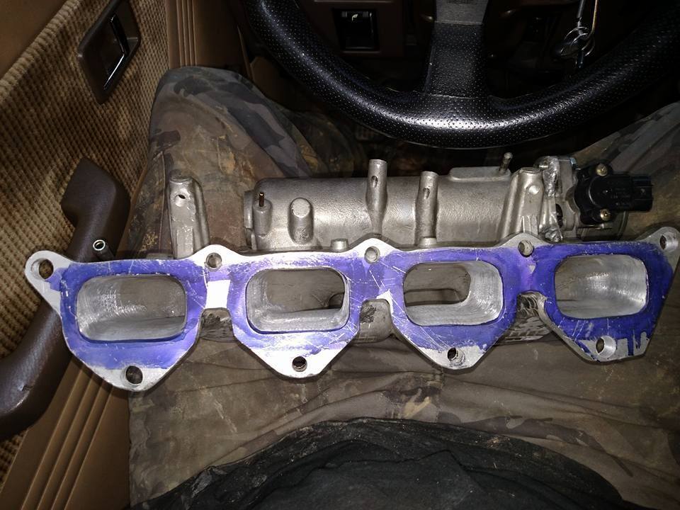 Jdm Evo 8 Intake Manifold on a 6 Bolt Dsm Head EvolutionM