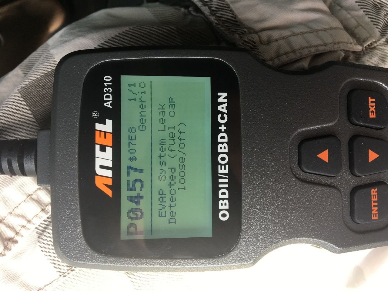 Ford F150 Check Fuel Fill Inlet Message