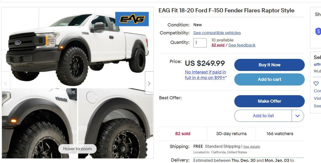 EAG Fender Flares Ford F150 Forum Community of Ford Truck Fans