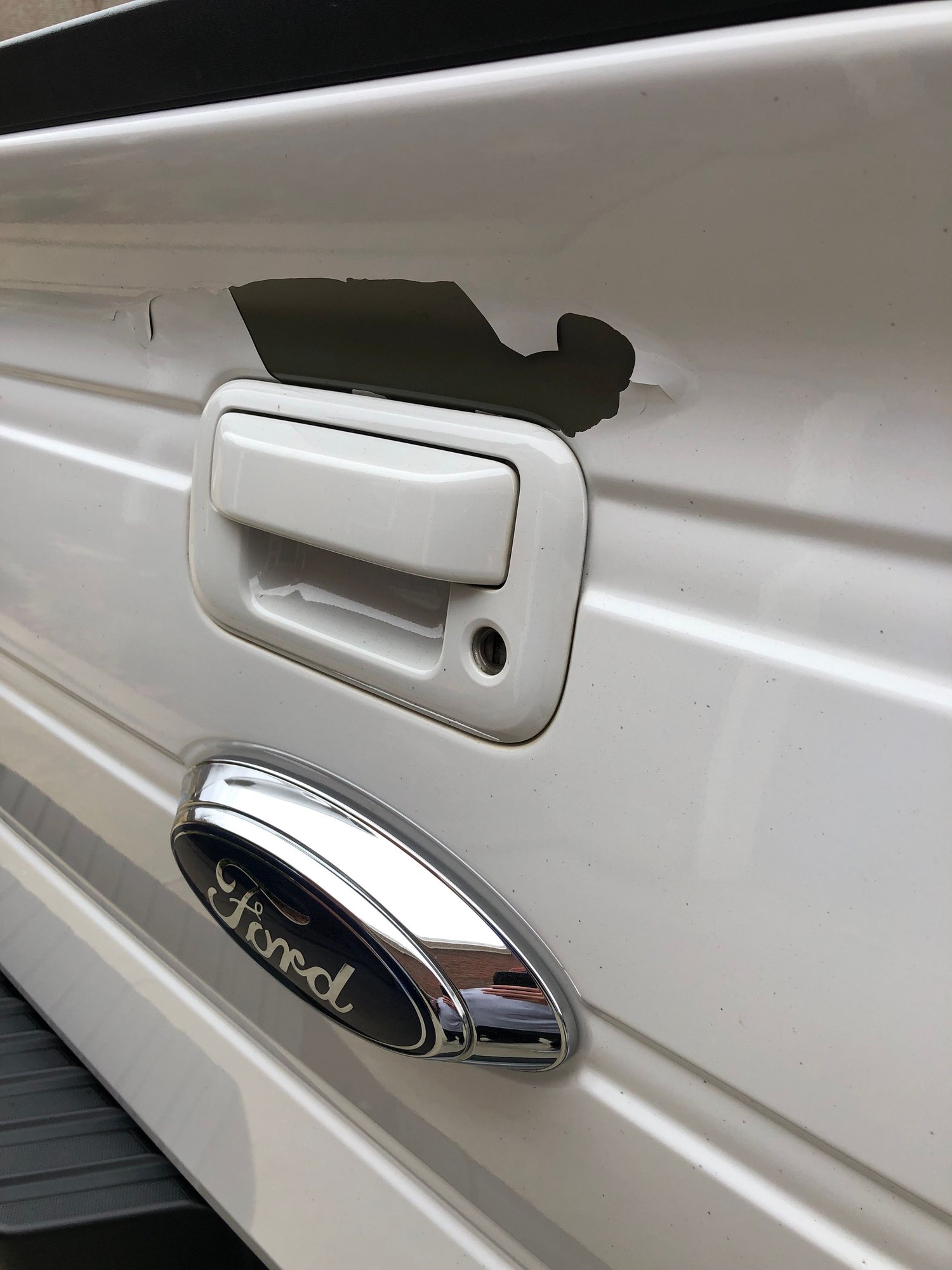 Paint peeling on tailgate Ford F150 Forum Community of Ford Truck Fans