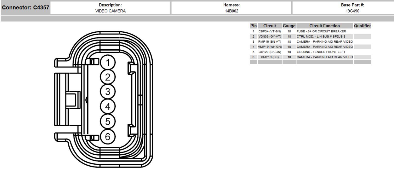 rear camera wiring diagram 13 lariat - Ford F150 Forum - Community of