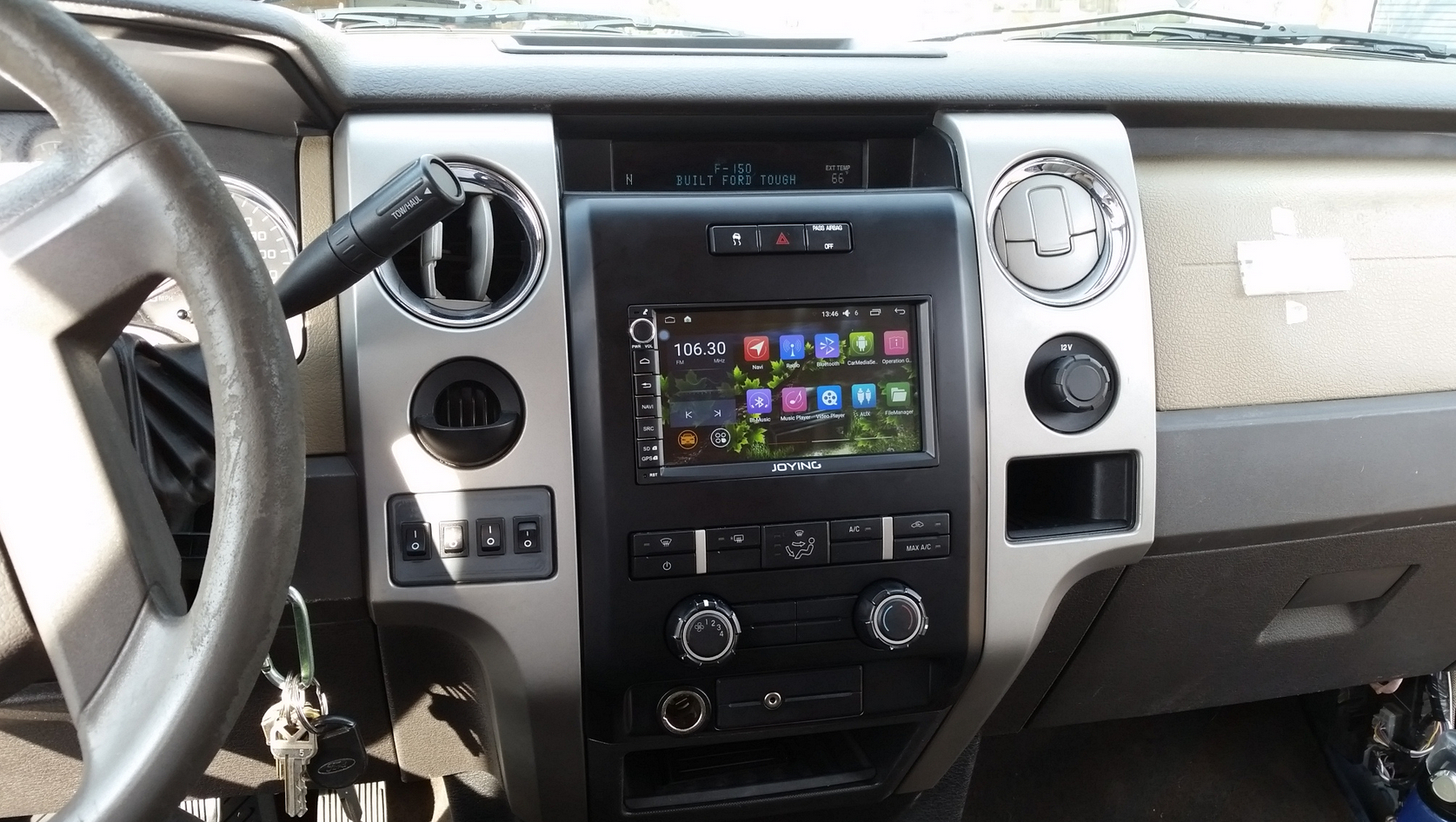 7 inch car stereo installed in 2010 Ford F150 SuperCrew Ford F150