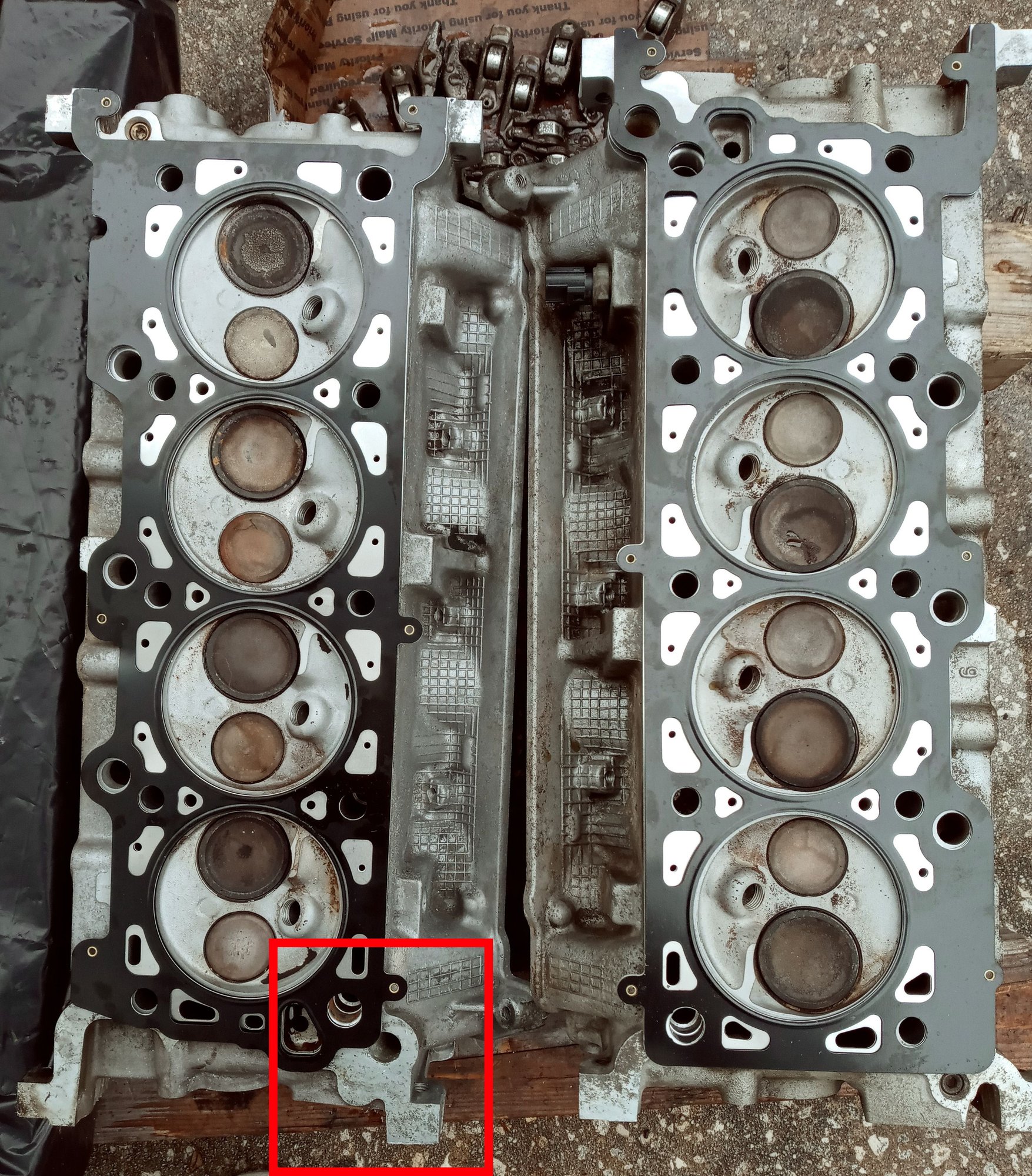 97 4.6l has 5.4l heads, and requires two LEFT side Head Gaskets