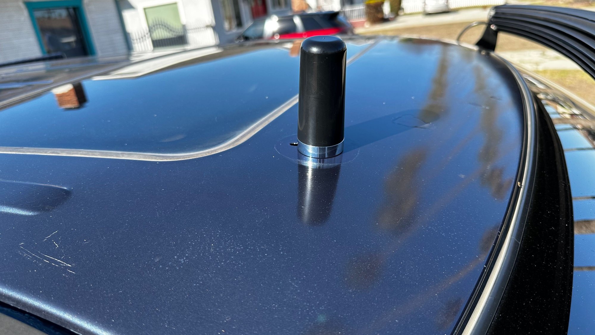 VHF/UHF/CB NMO antenna install for GMRS radio into existing GPS