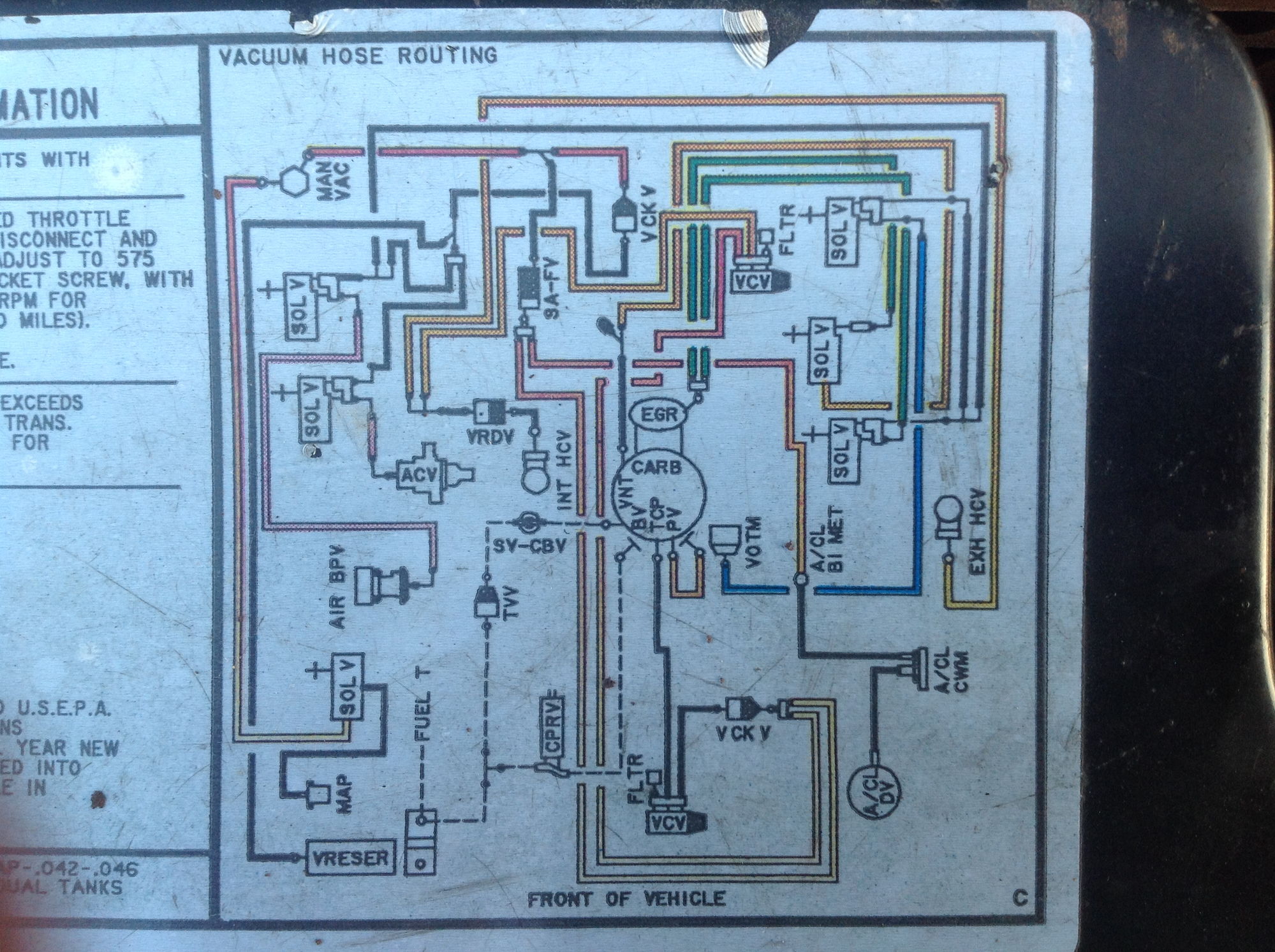 1983 F150 4WD 5.0L 2BL 8cyl Vacuum/Emission Diagram - Ford ... 1983 ford e 150 wiring diagram 