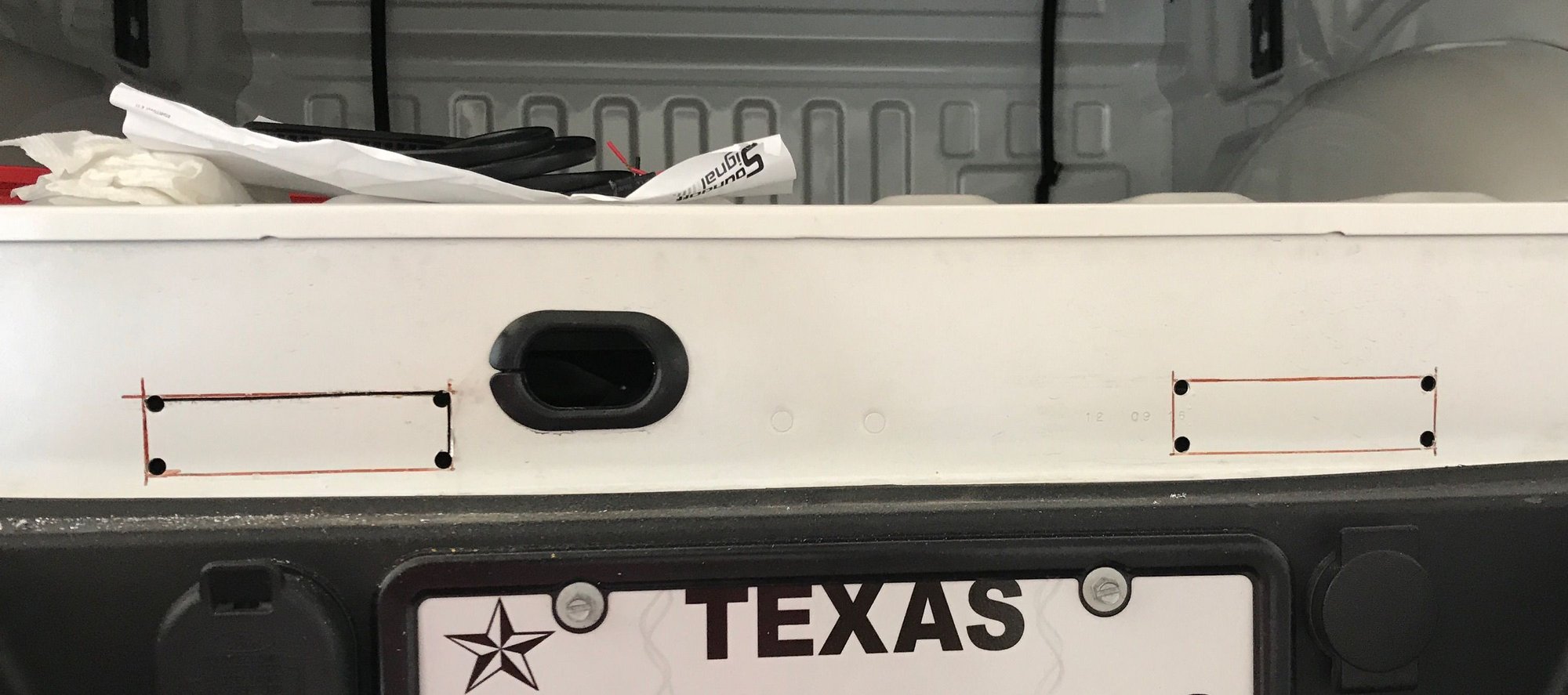 LED backup lights connected to switch for cargo and bed lights Ford