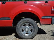 Stock 255/70R17 rear tire