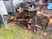 Passenger side axle removal