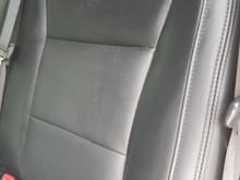 Close up of back seat