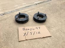 autospring 2.5" leveling kit (fits 2wd and 4wd) $50