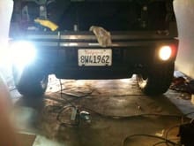 the right is a Sylvania Silverstar.  the left is a DDM 35w HID