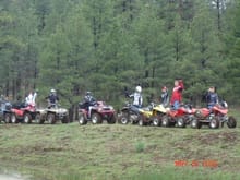 Trail riding with the crew