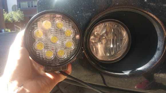 I had an extra light from my order and realized the size matched the stock fog lights