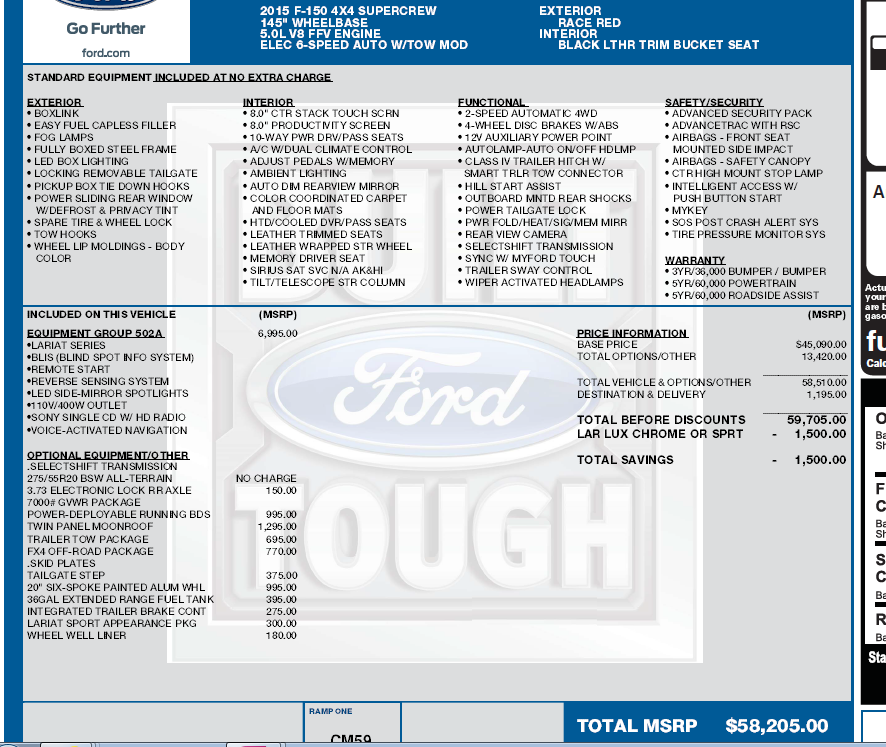 What would you pay? New 2015 F150 for sale - Page 2 - Ford F150 Forum