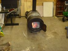 Wood stove when it was fairly new