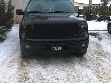 new grill blacked out light covers